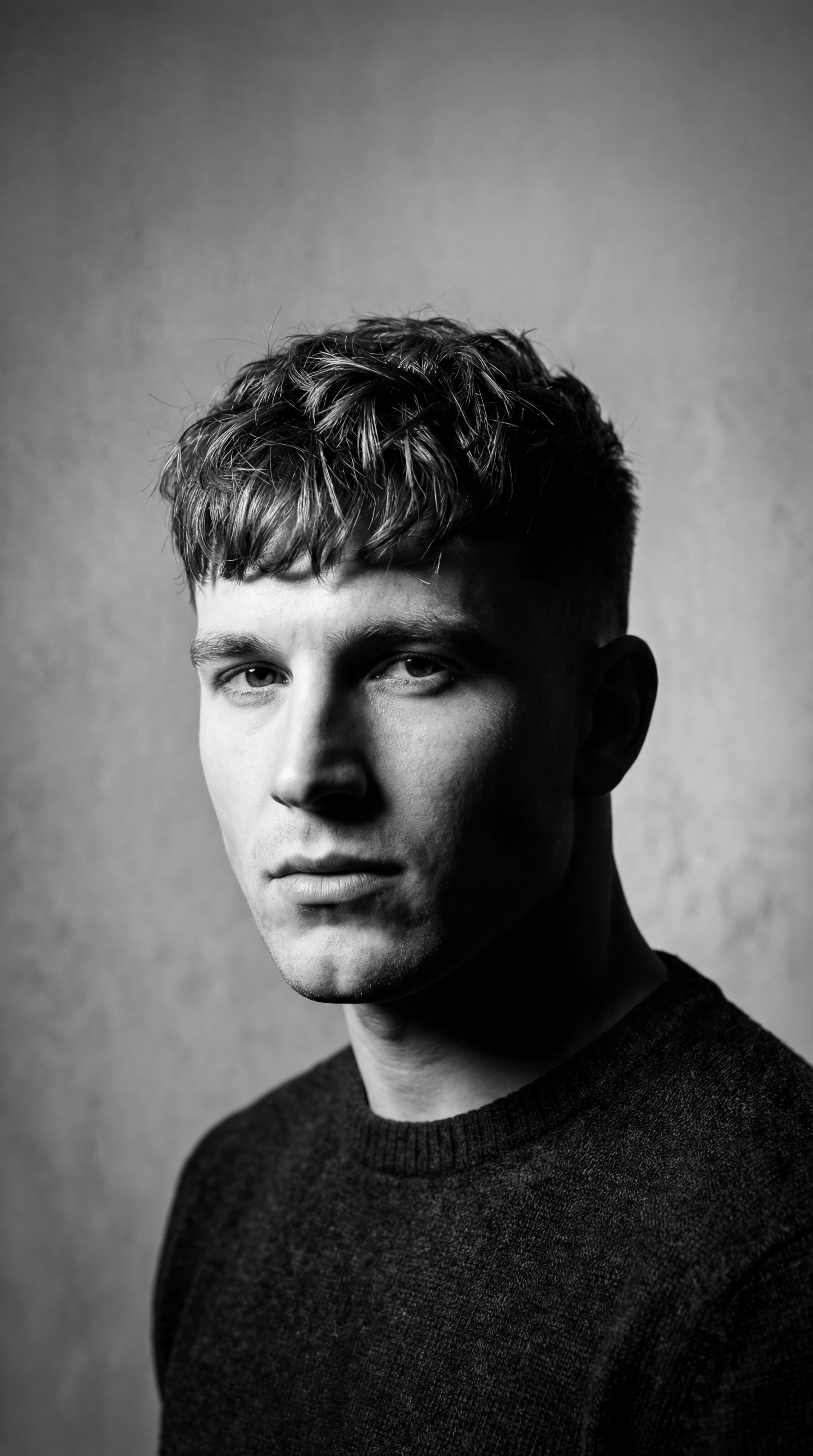 Man met sterke gel en wax