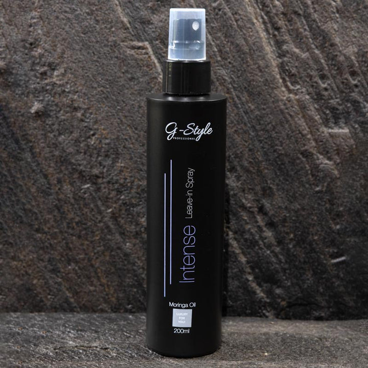 G-Style Professional Intense Leave-In Conditioner Spray 200ml voor herstel, glans en voeding van poreus haar.
