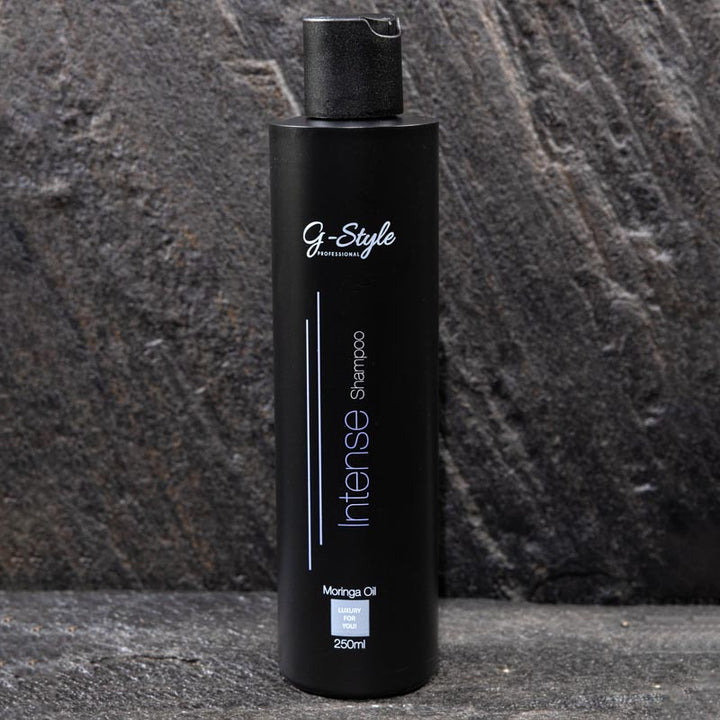 G-Style Professional Intense Shampoo met Bondplex-formule en etherische oliën voor intensief haarherstel en glans.