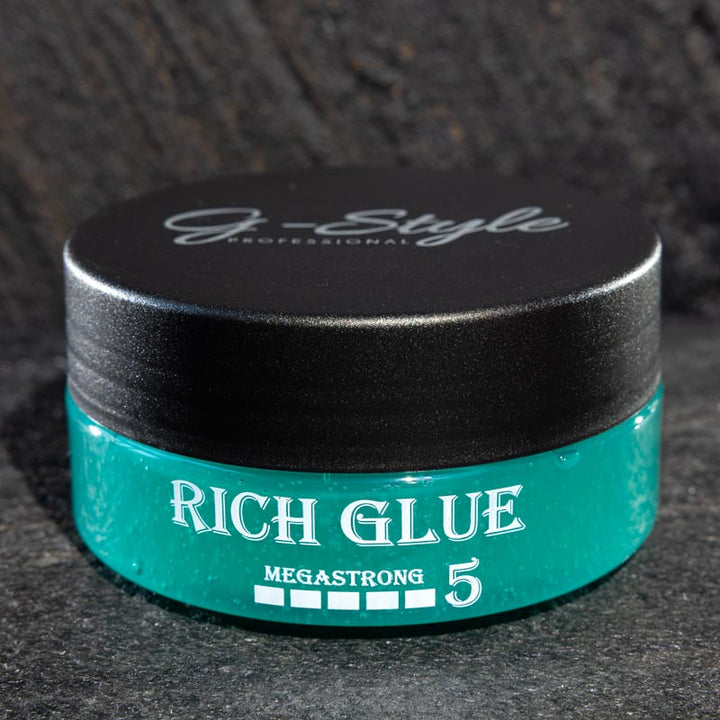 G-Style Professional Rich Glue extreme hold haargel voor maximale fixatie en definitie bij korte kapsels.